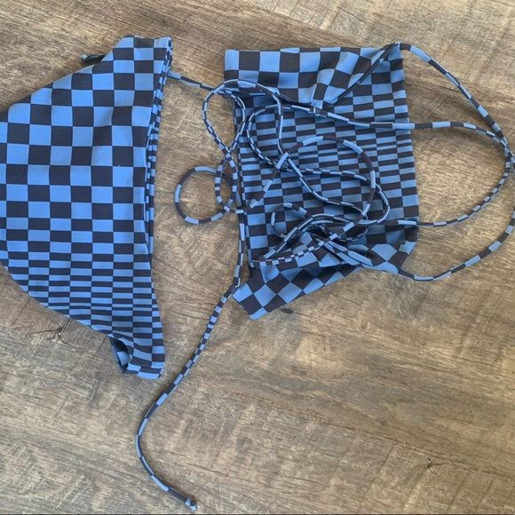 Chequered pattern Skatie bikini set “St Martin “ - Picture 2 of 2
